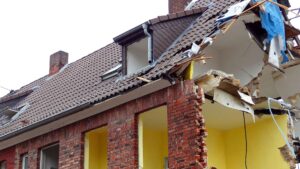 Velký dům před demolicí